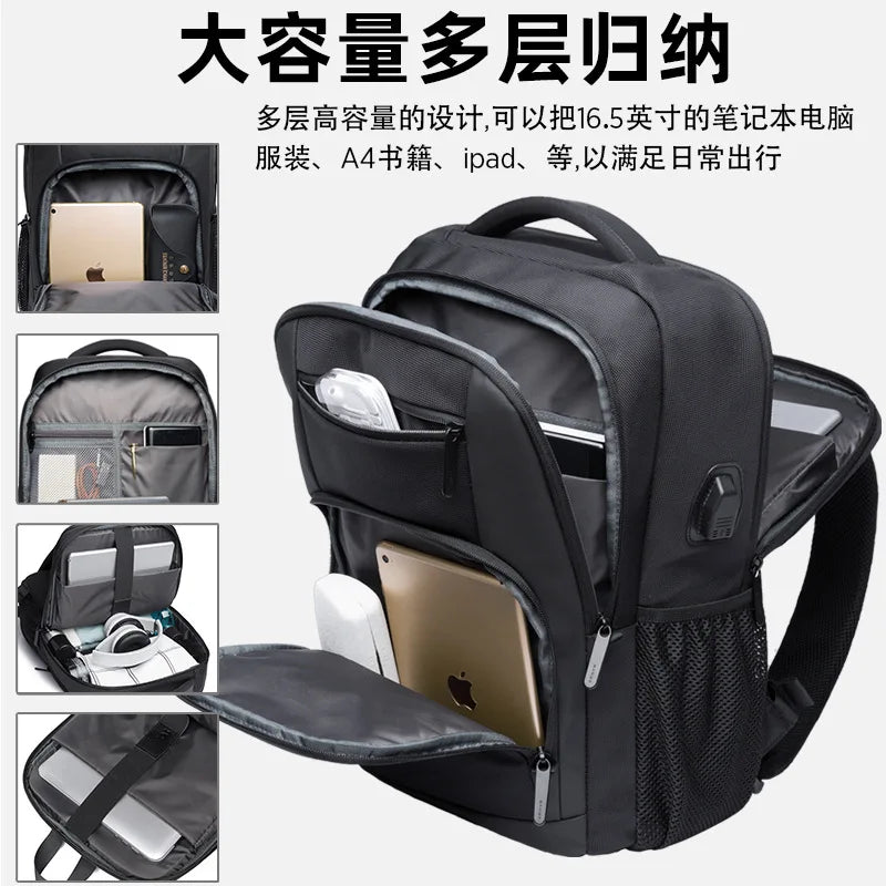 Bange Waterproof Man Backpack Resistant Business Backpack Men Travel Notebook Laptop Backpack Bags 15.6 Inch Male Mochila Teen