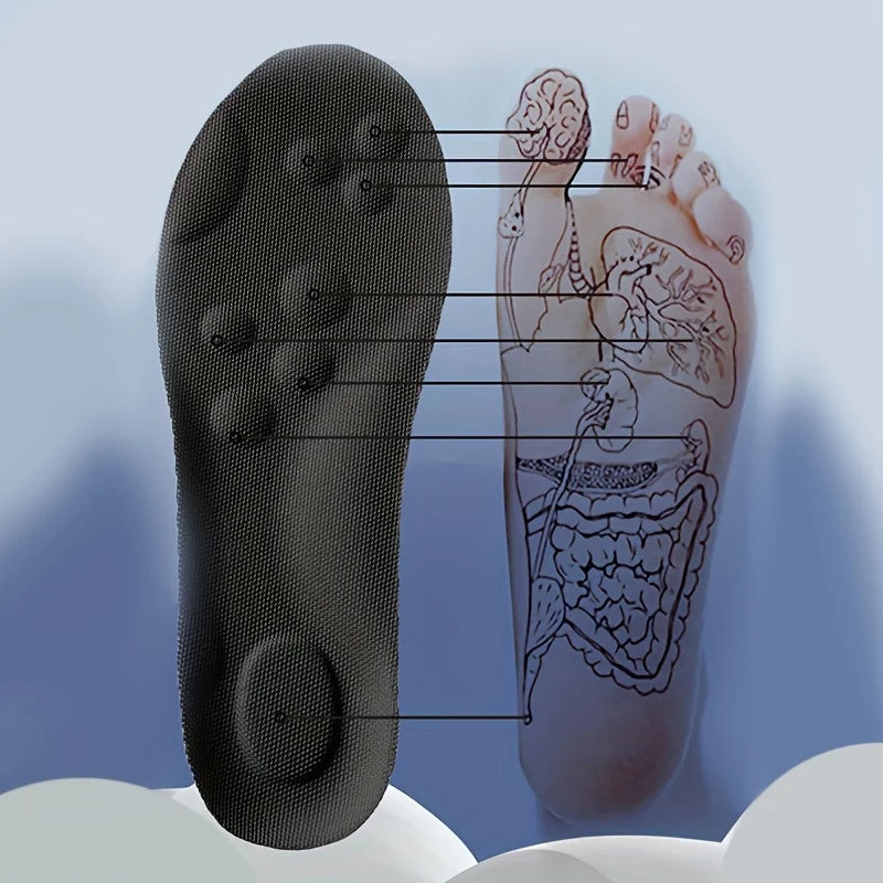 1Pair/2Pairs/4Pairs High Elasticity Latex Sport Insoles Soft Shoe Pads Arch Support Orthotic Insoles Breathable Deodorant Insole